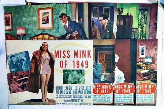 ORIGINAL LOBBY CARDS - MISS MINX OF 1949 - 1949 - set of 8