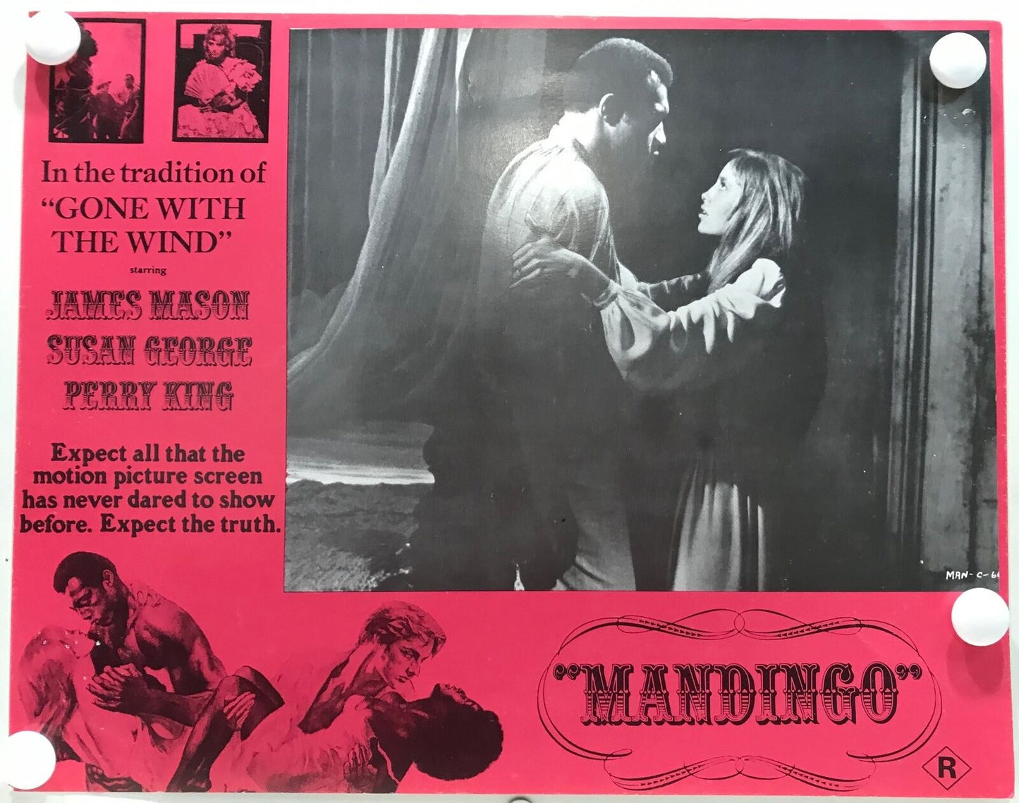 ORIGINAL LOBBY CARDS - MANDINGO - 1975 - set of 8