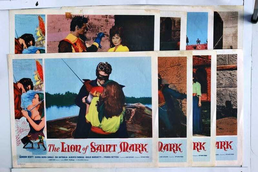 ORIGINAL LOBBY CARDS - THE LION OF SAINT MARK - 1963 - set of 8