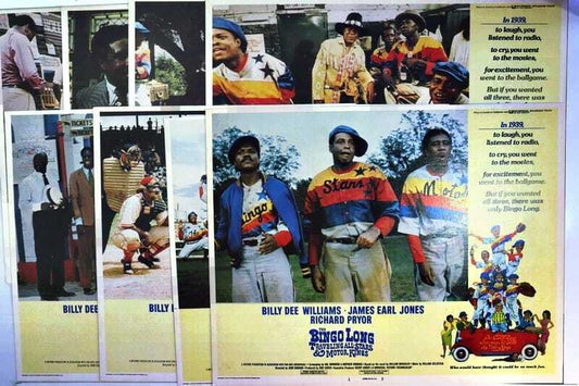 ORIGINAL LOBBY CARDS - BINGO LONG TRAVELLING ALL-STARS & MOTOR KING - 1976-Set 8