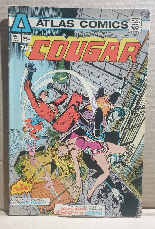 COMIC BOOK - ATLAS COMICS COUGAR #1