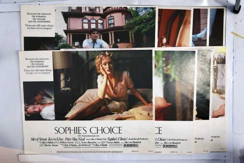 ORIGINAL LOBBY CARDS - SOPHIE'S CHOICE - 1982 - set of 8