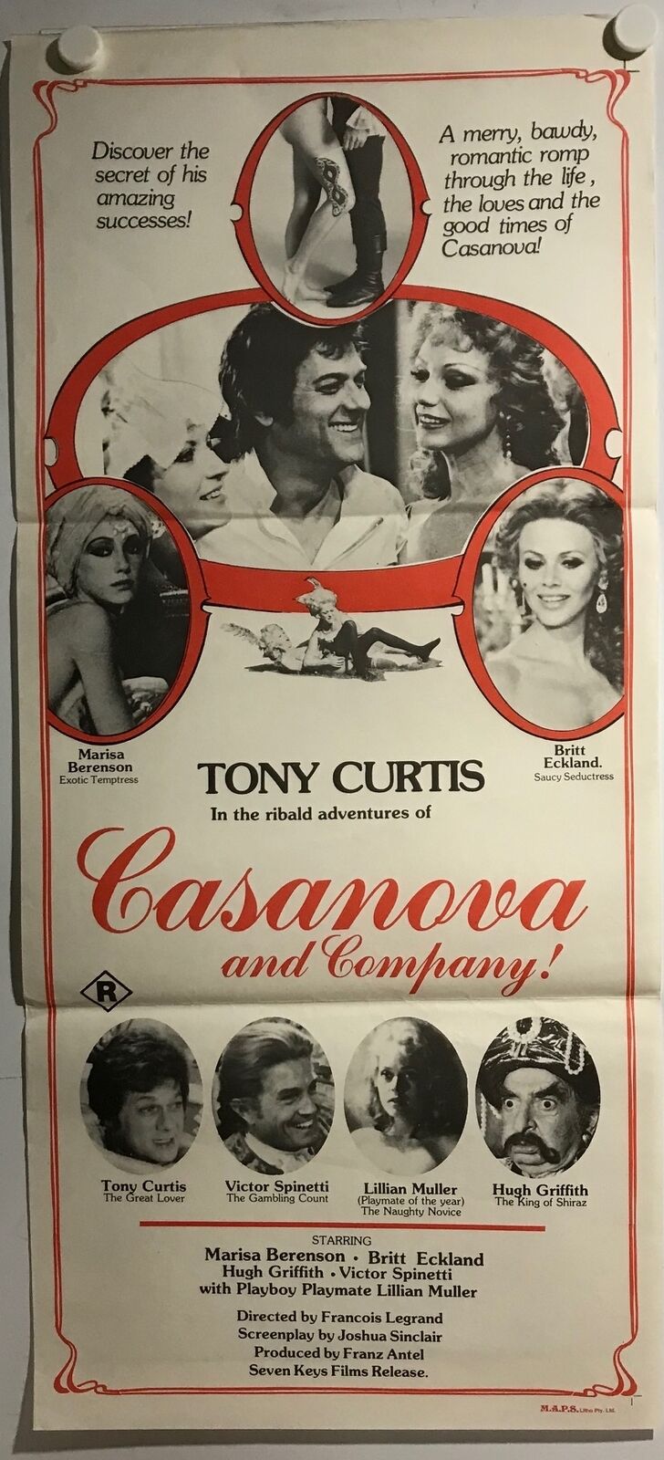 ORIGINAL DAYBILL MOVIE POSTER - CASANOVA AND COMPANY