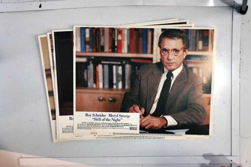 ORIGINAL LOBBY CARDS - STILL OF THE NIGHT - 1982 - set of 8