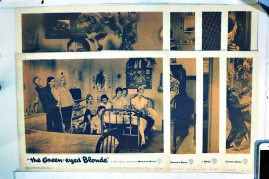 ORIGINAL LOBBY CARDS - THE GREEN EYED BLONDE - 1957 - set of 8