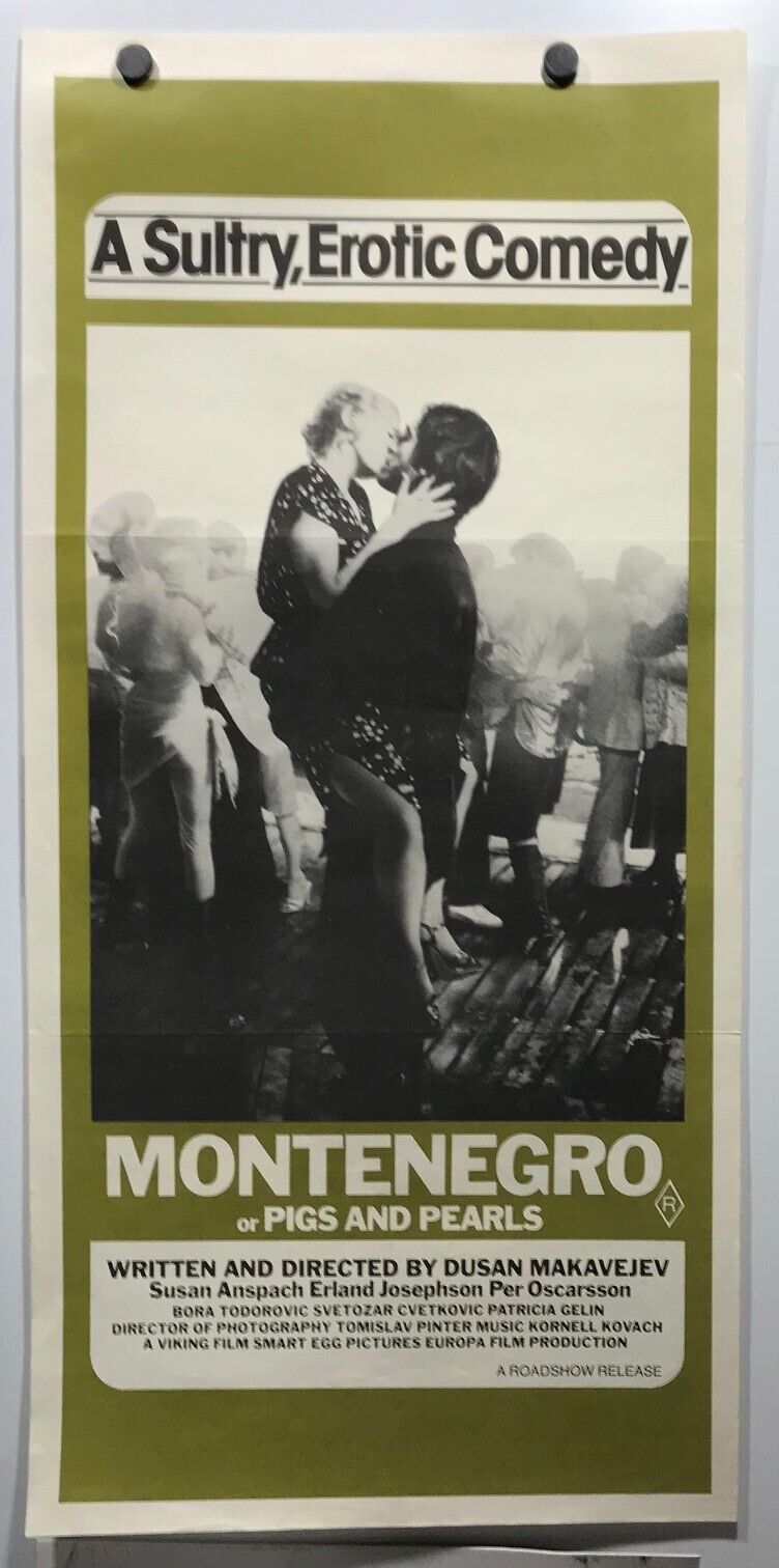 ORIGINAL DAYBILL MOVIE POSTER - MONTENEGRO - OR PIGS AND PEARLS