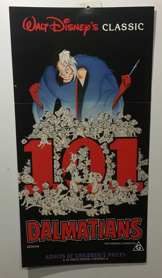 ORIGINAL DAYBILL MOVIE POSTER - 101 DALMATIANS - 1996