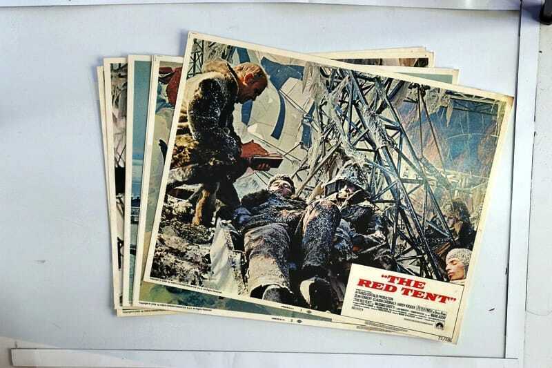 ORIGINAL LOBBY CARDS - THE RED TENT - 1971 - set of 8