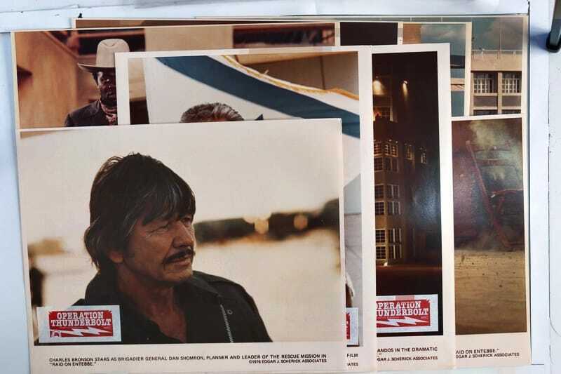 ORIGINAL LOBBY CARDS - OPERATION THUNDERBOLT (Raid on Entebbe 1976 ...
