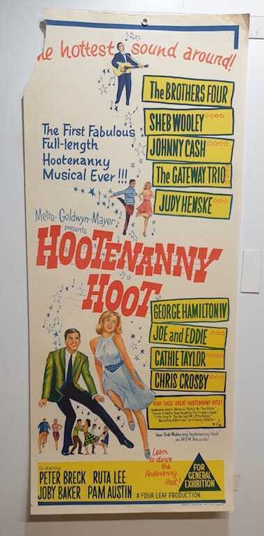 ORIGINAL DAYBILL MOVIE POSTER - HOOTENANNY HOOT