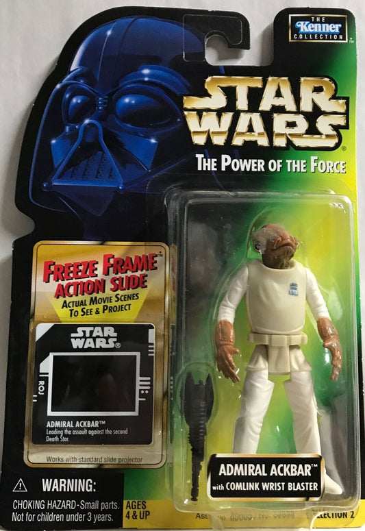 STAR WARS - KENNER - POTF - ADMIRAL ACKBAR - with Comlink Wrist Blaster