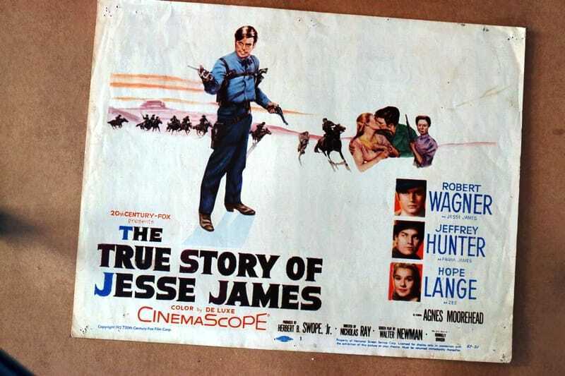 ORIGINAL LOBBY CARD - TRUE STORY OF JESSE JAMES - 1957 - card #1