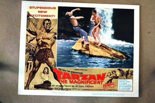 ORIGINAL LOBBY CARD - TARZAN THE MAGNIFICENT - 1960 - title card