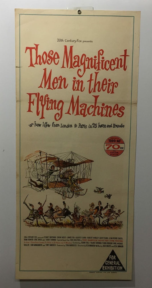 ORIGINAL DAYBILL MOVIE POSTER - THOSE MAGNIFICENT MEN IN THEIR FLYING MACHINES