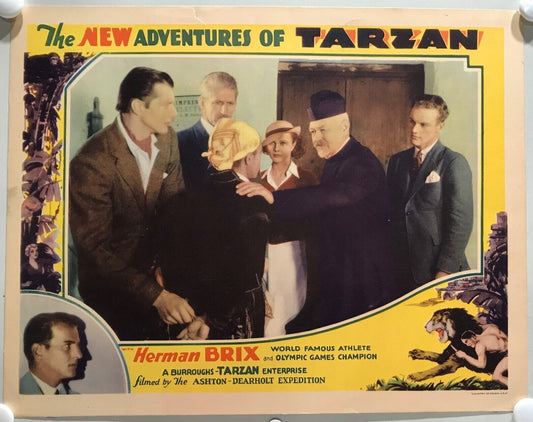 ORIGINAL SERIAL LOBBY CARD - THE NEW ADVENTURES OF TARZAN (b) - 1935 - Scene ...