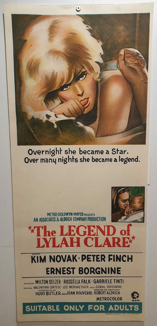 ORIGINAL DAYBILL MOVIE POSTER - THE LEGEND OF LYLAH CLARE - 1968