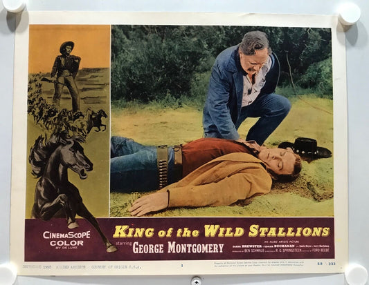 ORIGINAL LOBBY CARDS - KING OF THE WILD STALLIONS - 1958 - set of 8