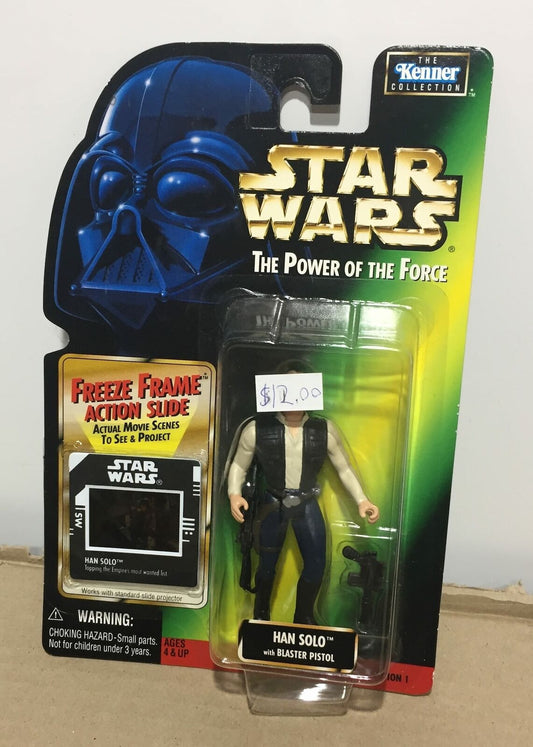 STAR WARS - KENNER - POTF - HAN SOLO - with Blaster Pistol