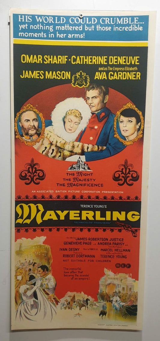 ORIGINAL DAYBILL MOVIE POSTER - MAYERLING