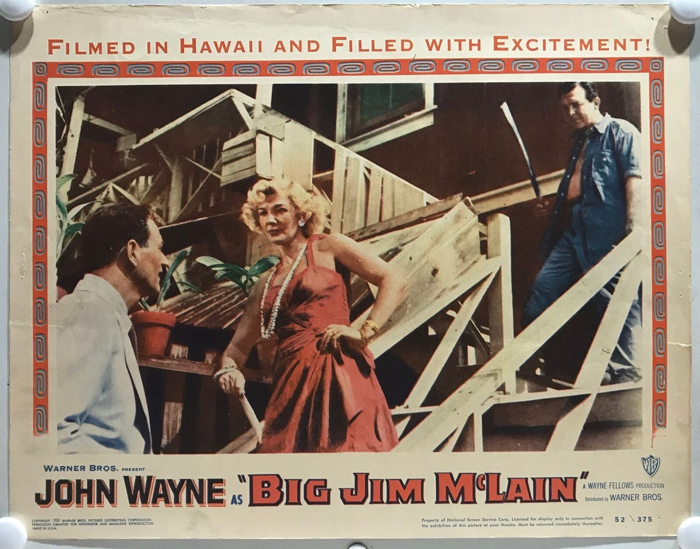 ORIGINAL LOBBY CARD - BIG JIM McLAIN (b) - 1952 - title card