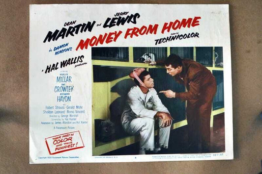 ORIGINAL LOBBY CARD - MONEY FROM HOME - 1954  key #4 card