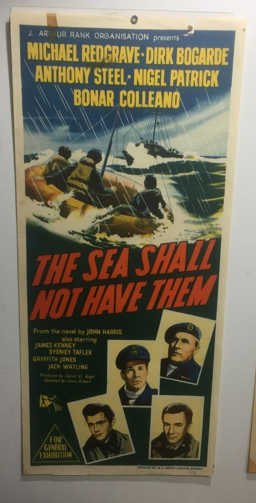 ORIGINAL DAYBILL MOVIE POSTER - THE SEA SHALL NOT HAVE THEM