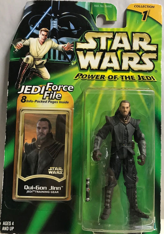 STAR WARS - HASBRO - JEDI FORCE FILE - POTJ - QUI-GON JINN - Jedi Training Gear