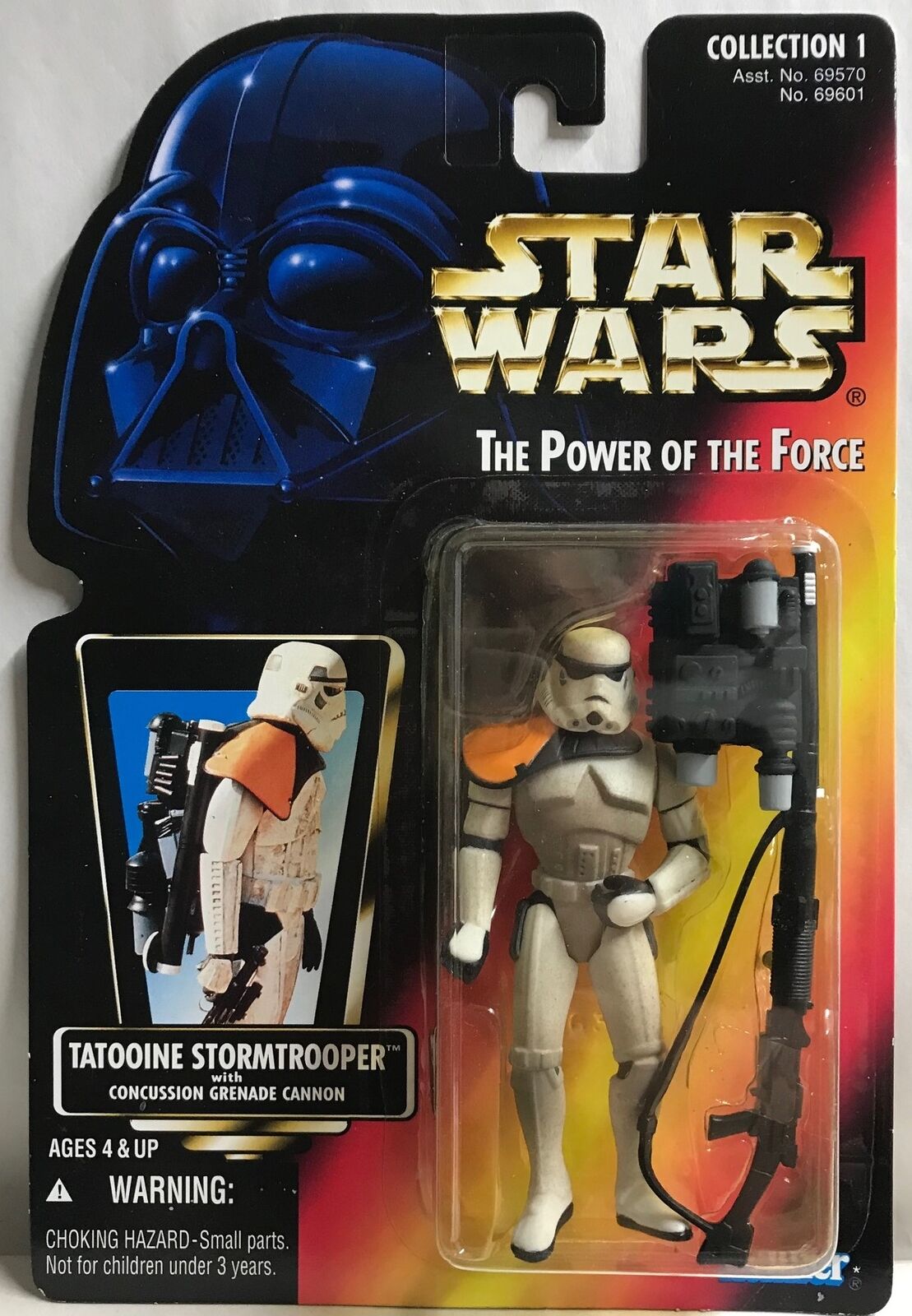 STAR WARS - KENNER - POTF - TATOOINE STORMTROOPER - with Concussion Grenade