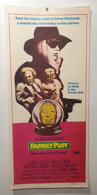 ORIGINAL DAYBILL MOVIE POSTER - FAMILY PLOT - 1976