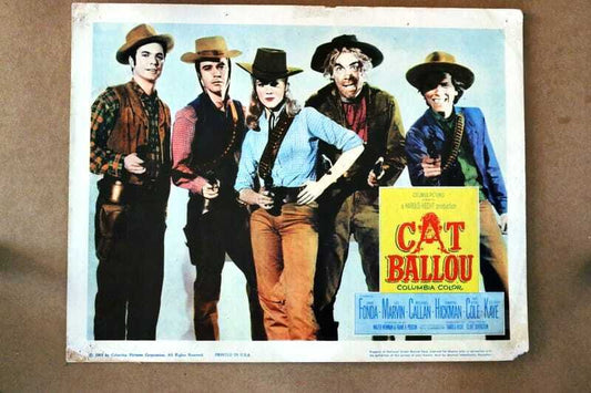 ORIGINAL LOBBY CARD - CAT BALLOU - 1965 - scene card