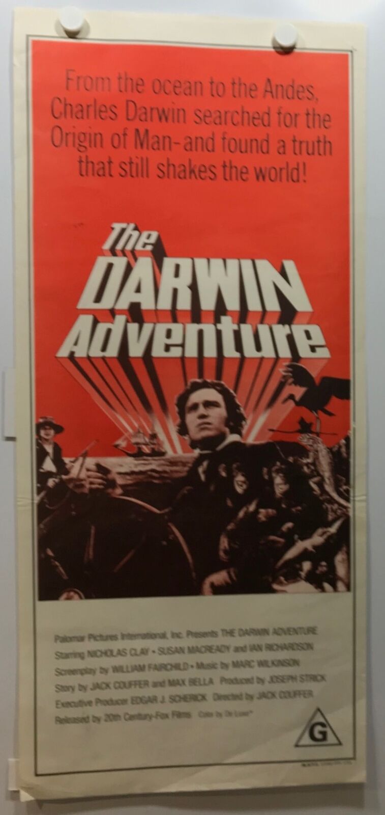 ORIGINAL DAYBILL MOVIE POSTER - THE DARWIN ADVENTURE