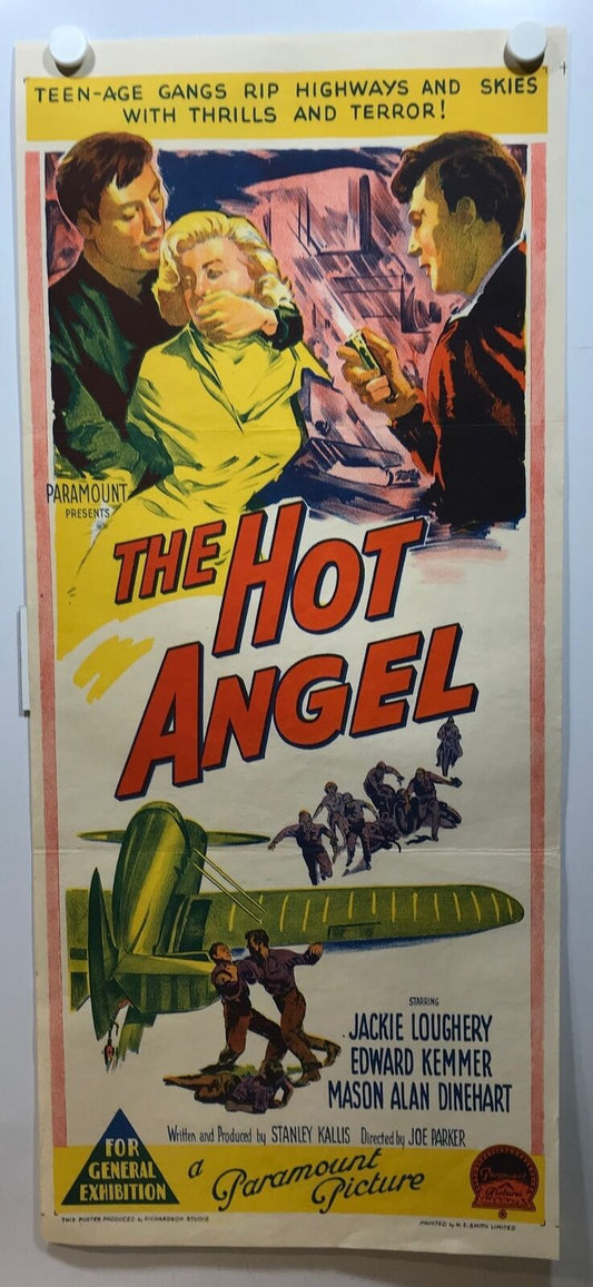 ORIGINAL DAYBILL MOVIE POSTER - THE HOT ANGEL -1958