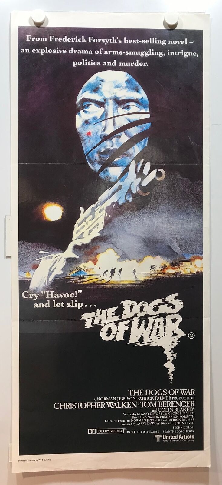 ORIGINAL DAYBILL MOVIE POSTER - THE DOG'S OF WAR