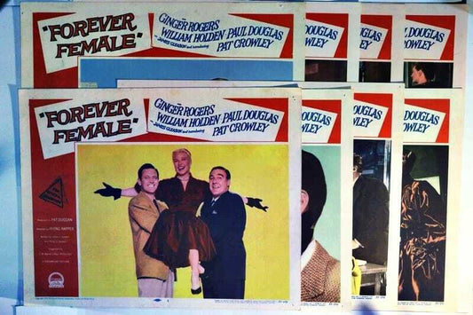 ORIGINAL LOBBY CARDS - FOREVER FEMALE - 1953 - set of 8