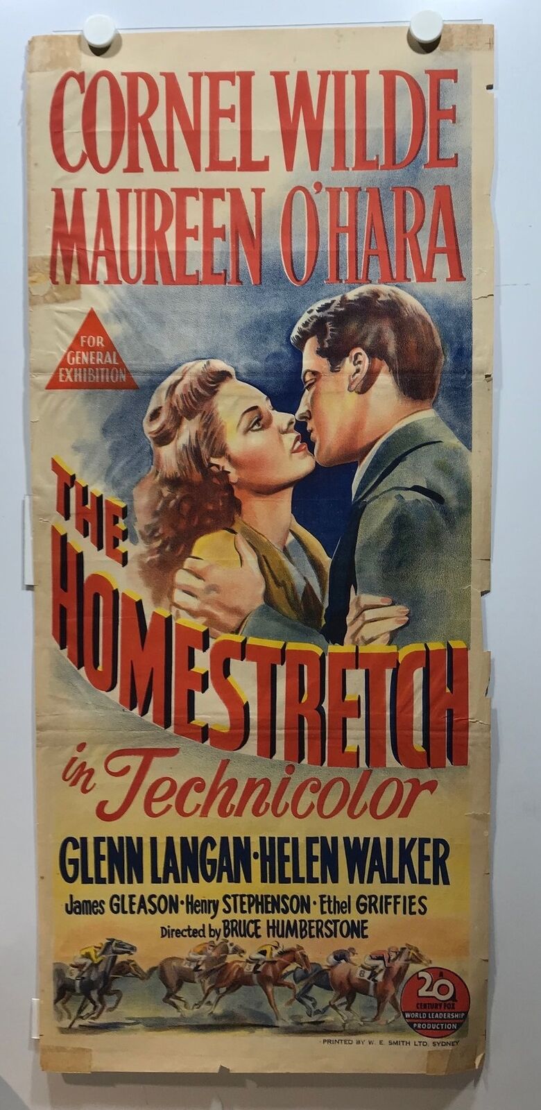 ORIGINAL DAYBILL MOVIE POSTER - THE HOMESTRETCH - 1947