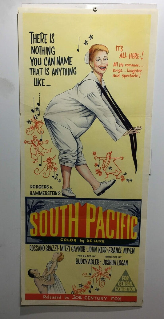 ORIGINAL DAYBILL MOVIE POSTER - SOUTH PACIFIC