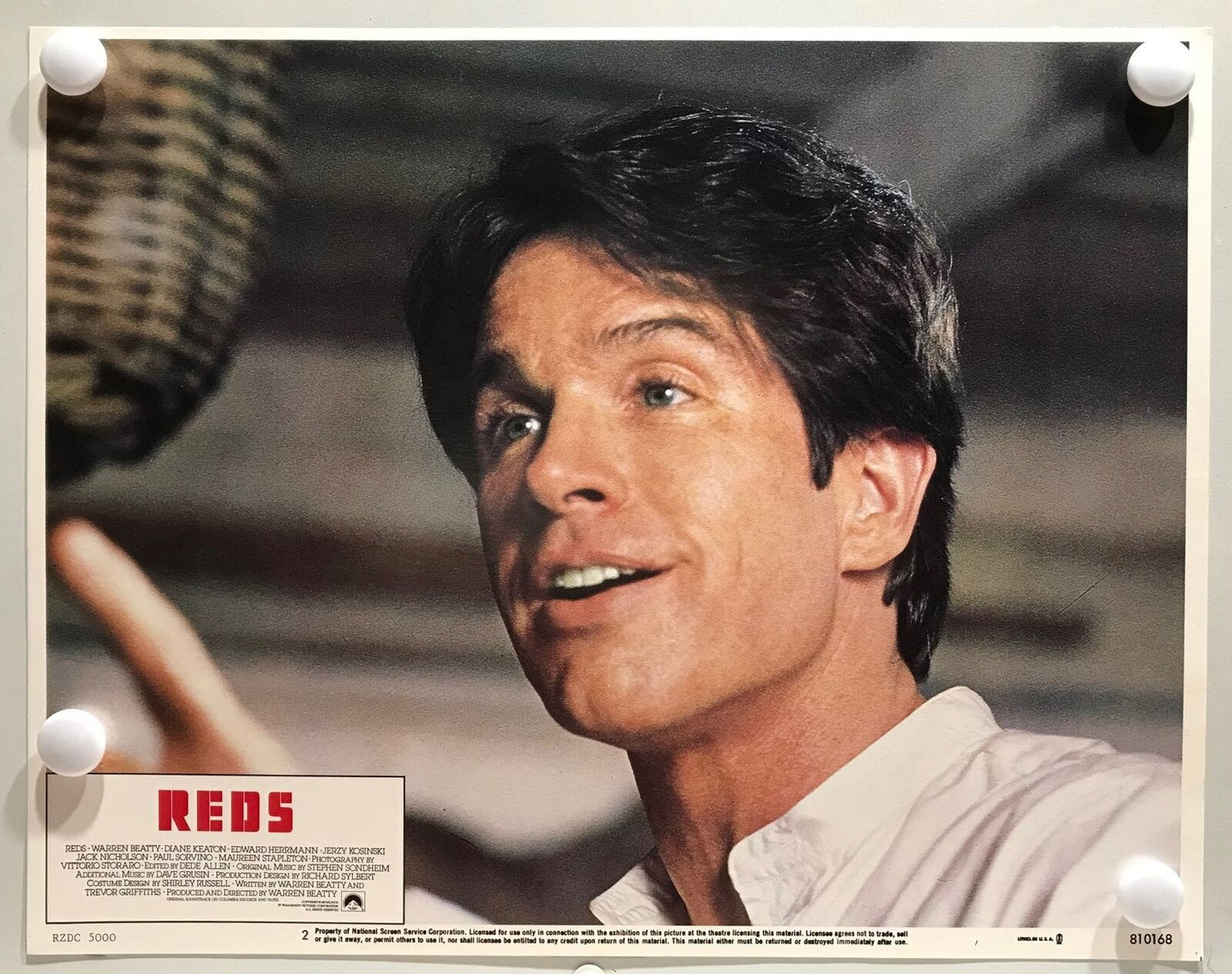 ORIGINAL LOBBY CARDS - REDS - 1981 - set of 8