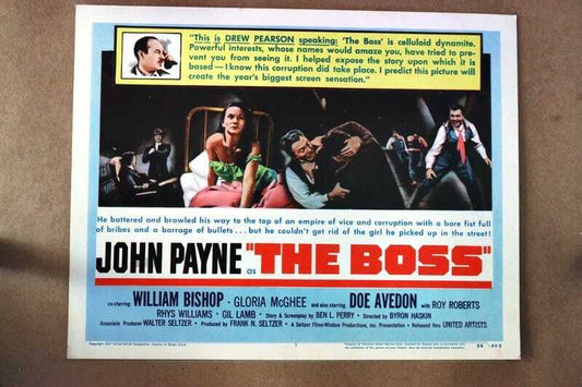 ORIGINAL LOBBY CARD - THE BOSS - 1956 - title card