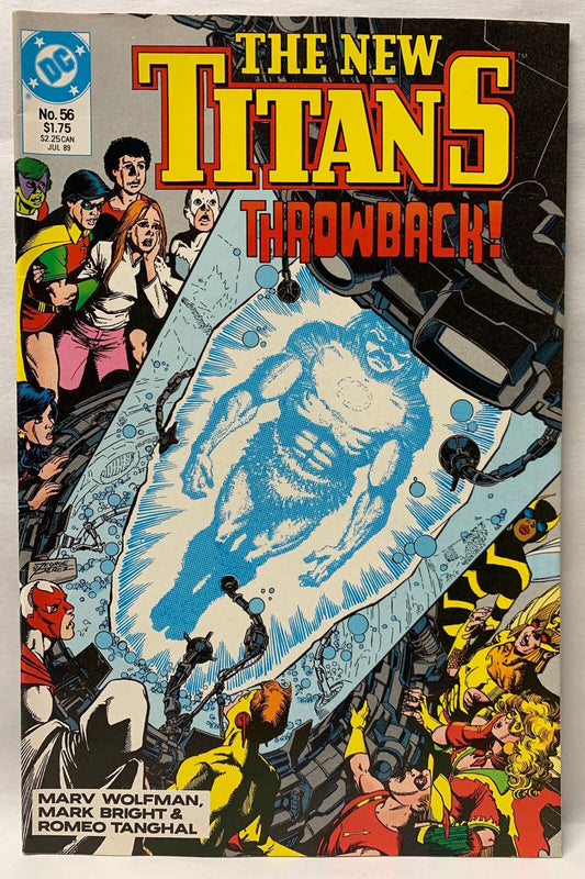 COMIC BOOK ~ THE NEW TITANS #56 THROWBACK