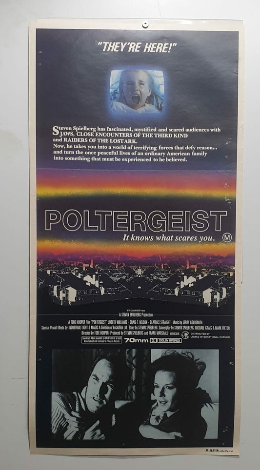 ORIGINAL DAYBILL MOVIE POSTER - POLTERGEIST - HORROR