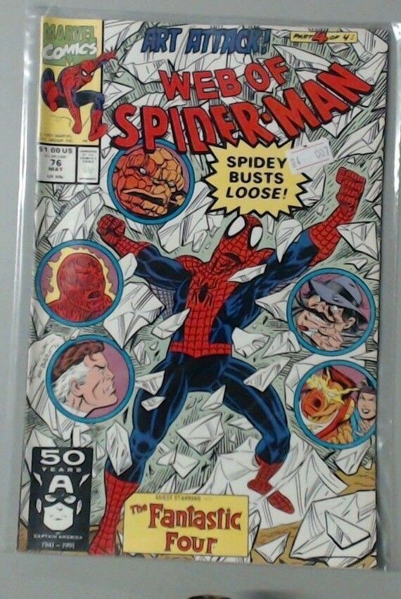 COMIC BOOK - MARVEL COMICS - SPIDER-MAN - WEB OF SPIDER-MAN #76