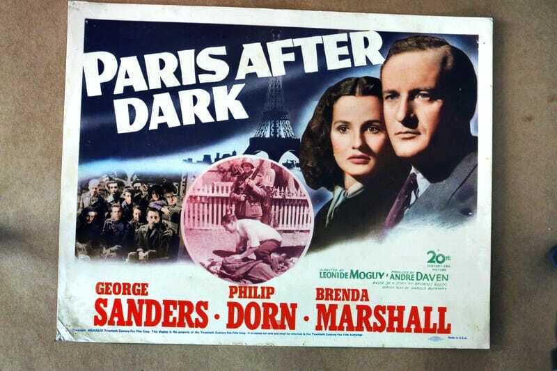 ORIGINAL LOBBY CARD - PARIS AFTER DARK - 1943 - title card