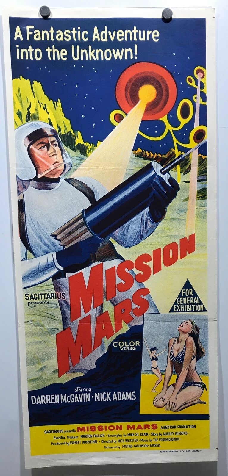 ORIGINAL DAYBILL MOVIE POSTER - MISSION MARS