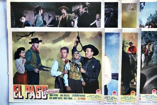 ORIGINAL LOBBY CARDS - EL PASO - 1949 - set of 8
