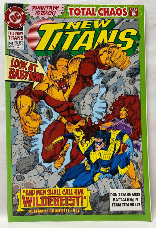 COMIC BOOK - NEW TITANS #91