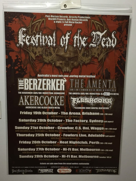 MUSIC PROMO POSTER - FESTIVAL OF THE DEAD - HEAVY METAL