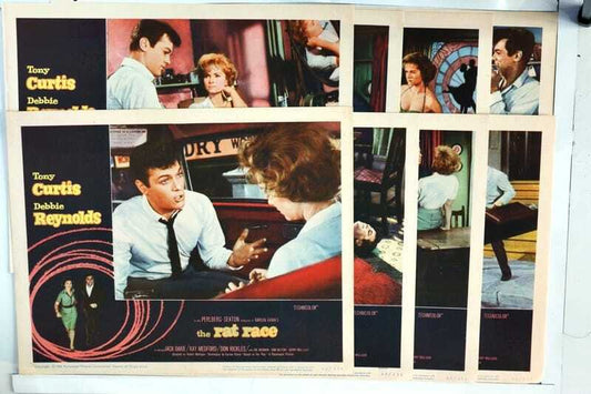 ORIGINAL LOBBY CARDS - THE RAT RACE - 1960 - set of 8