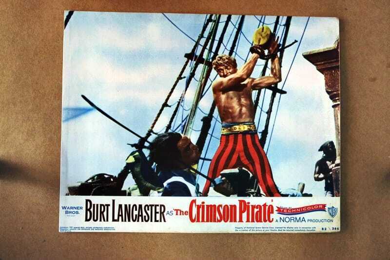 ORIGINAL LOBBY CARD - CRIMSON PIRATE - 1952 - title card