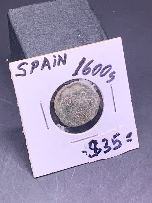 1600s COLONIAL SPANISH UNKNOWN COIN