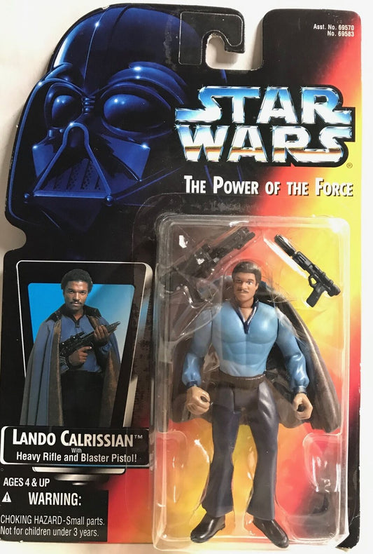 STAR WARS - KENNER - POTF - LANDO CALRISSIAN - with Heavy Rifle and Blaster Pistol